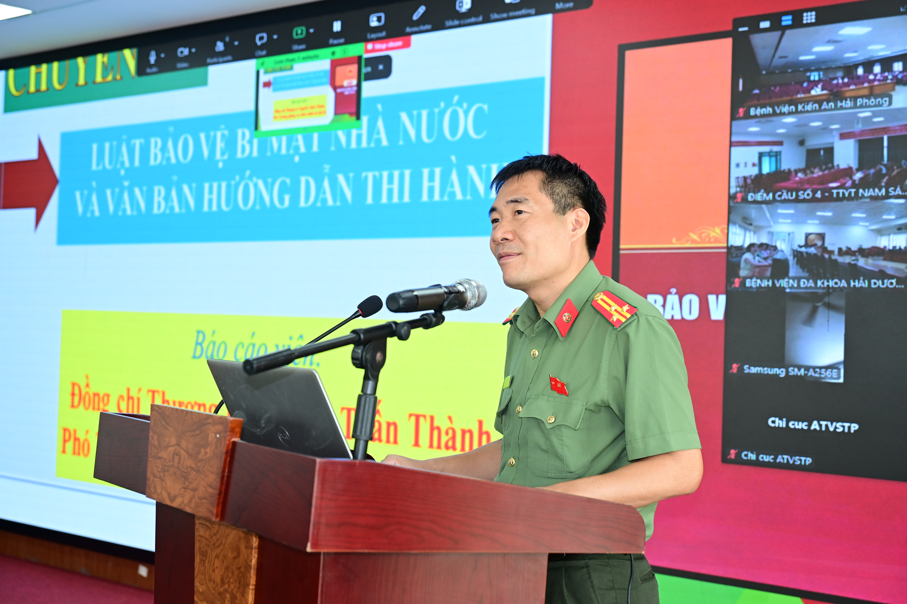 Phòng An ninh chính trị nội bộ: Tập huấn Luật Bảo vệ bí mật nhà nước và các văn bản hướng dẫn thi hành tại Sở Y tế